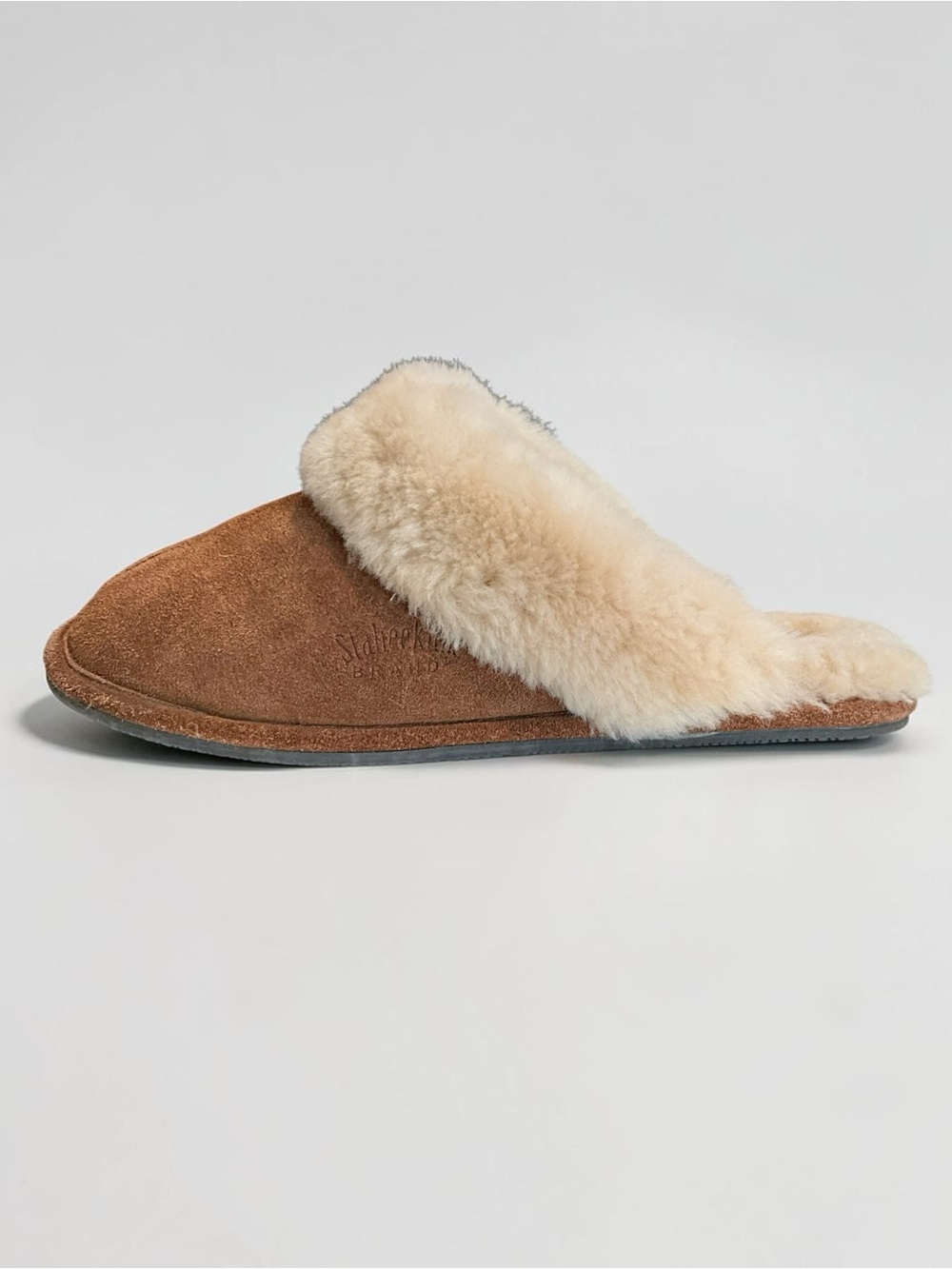 Staheekum Brown Suede and Real SheepskinSlip On Mule Slippers Women’s Sz 9